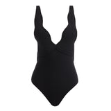 Breena Black V Neck Swimsuit | Moeva | Swimsuit | Each week unveils new pieces—luxury swimwear, fluid resort silhouettes, and elevated summer-to-evening essentials designed to carry you from coastal escapes to city nights.