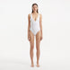 Breena White V Neck Swimsuit | Moeva | Swimsuit | Each week unveils new pieces—luxury swimwear, fluid resort silhouettes, and elevated summer-to-evening essentials designed to carry you from coastal escapes to city nights.