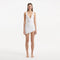 Ephram White Wave-Textured Mini Skirt Skirt | Moeva | Beachwear Skirts | Each week unveils new pieces—luxury swimwear, fluid resort silhouettes, and elevated summer-to-evening essentials designed to carry you from coastal escapes to city nights.