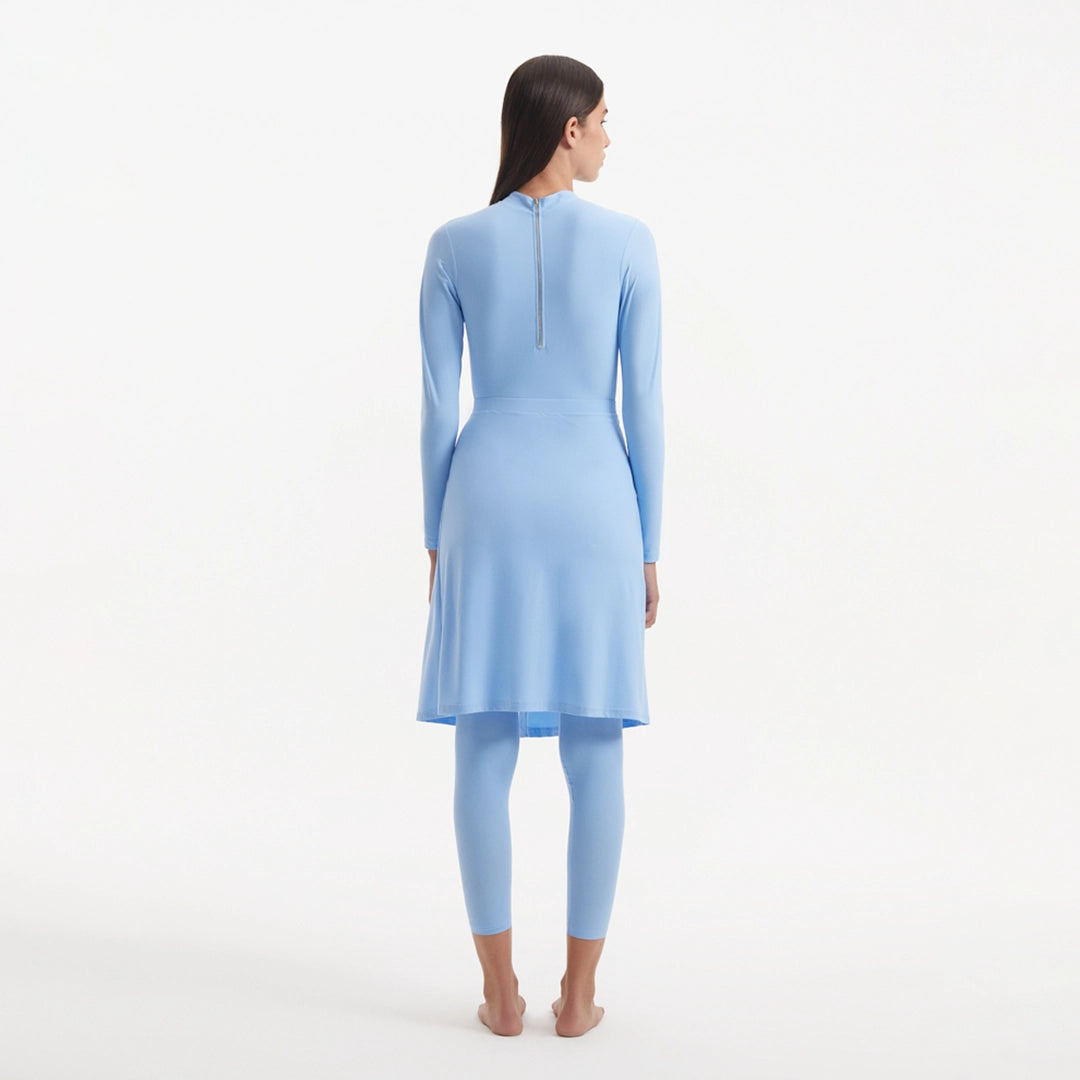 Meissa Baby Blue Burkini | Moeva | | Each week unveils new pieces—luxury swimwear, fluid resort silhouettes, and elevated summer-to-evening essentials designed to carry you from coastal escapes to city nights.