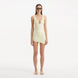 Ephram Yellow Wave-Textured Mini Skirt | Moeva | Beachwear Skirts | Each week unveils new pieces—luxury swimwear, fluid resort silhouettes, and elevated summer-to-evening essentials designed to carry you from coastal escapes to city nights.