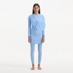 Ishtar Blue Long Sleeve Accessorised Modest Swim Set | Moeva | Swimsuit | Each week unveils new pieces—luxury swimwear, fluid resort silhouettes, and elevated summer-to-evening essentials designed to carry you from coastal escapes to city nights.