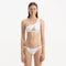 Harbor White One Shoulder Mid Coverage Solid Bikini Set | Moeva | Bikini Set | Each week unveils new pieces—luxury swimwear, fluid resort silhouettes, and elevated summer-to-evening essentials designed to carry you from coastal escapes to city nights.