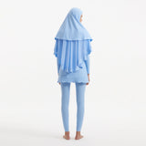 Risha Baby Blue Swim Hijab | Moeva | | Each week unveils new pieces—luxury swimwear, fluid resort silhouettes, and elevated summer-to-evening essentials designed to carry you from coastal escapes to city nights.