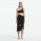 Pelagia Black Tie Front Wavy-Trim Sheer Sarong | Moeva | Sarongs | Each week unveils new pieces—luxury swimwear, fluid resort silhouettes, and elevated summer-to-evening essentials designed to carry you from coastal escapes to city nights.