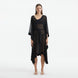 Opal Black Sheer Gold Buttoned Belted Kaftan | Moeva | Kaftan | Each week unveils new pieces—luxury swimwear, fluid resort silhouettes, and elevated summer-to-evening essentials designed to carry you from coastal escapes to city nights.
