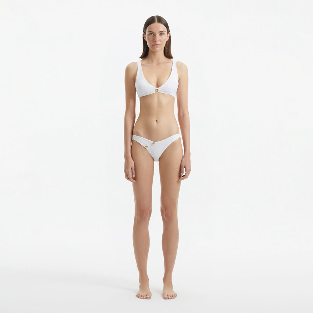 Aeron White V Neck Textured Mid Coverage Bikini Set | Moeva | | Each week unveils new pieces—luxury swimwear, fluid resort silhouettes, and elevated summer-to-evening essentials designed to carry you from coastal escapes to city nights.