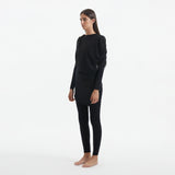 Ishtar Black Long Sleeve Accessorised Modest Swim Set | Moeva | Swimsuit | Each week unveils new pieces—luxury swimwear, fluid resort silhouettes, and elevated summer-to-evening essentials designed to carry you from coastal escapes to city nights.