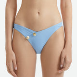 Aeron Baby Blue Mid Coverage Bikini Bottom