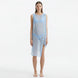 Adora Baby Blue Sheer Sleeveless Asymmetric Dress with Gold Button Detail | Moeva | Dress | Each week unveils new pieces—luxury swimwear, fluid resort silhouettes, and elevated summer-to-evening essentials designed to carry you from coastal escapes to city nights.