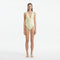 Naida Yellow V Neck Textured Swimsuit | Moeva | Swimsuit | Each week unveils new pieces—luxury swimwear, fluid resort silhouettes, and elevated summer-to-evening essentials designed to carry you from coastal escapes to city nights.