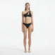 Eyre Black One Shoulder Mid Coverage Textured Bikini Set | Moeva | Bikini Set | Each week unveils new pieces—luxury swimwear, fluid resort silhouettes, and elevated summer-to-evening essentials designed to carry you from coastal escapes to city nights.