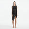 Adora Black Sheer Sleeveless Asymmetric Dress with Gold Button Detail | Moeva | Dress | Each week unveils new pieces—luxury swimwear, fluid resort silhouettes, and elevated summer-to-evening essentials designed to carry you from coastal escapes to city nights.