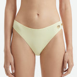 Eyre Yellow Mid Coverage Bikini Bottom