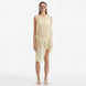 Adora Yellow Sheer Sleeveless Asymmetric Dress with Gold Button Detail | Moeva | Dress | Each week unveils new pieces—luxury swimwear, fluid resort silhouettes, and elevated summer-to-evening essentials designed to carry you from coastal escapes to city nights.