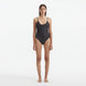 Hartley Silver Scoop Neck Metallic Knitted Swimsuit | Moeva | Swimsuit | Each week unveils new pieces—luxury swimwear, fluid resort silhouettes, and elevated summer-to-evening essentials designed to carry you from coastal escapes to city nights.