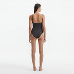 Hartley Silver Scoop Neck Metallic Knitted Swimsuit | Moeva | Swimsuit | Each week unveils new pieces—luxury swimwear, fluid resort silhouettes, and elevated summer-to-evening essentials designed to carry you from coastal escapes to city nights.