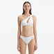 Eyre White One Shoulder Mid Coverage Textured Bikini Set | Moeva | Bikini Set | Each week unveils new pieces—luxury swimwear, fluid resort silhouettes, and elevated summer-to-evening essentials designed to carry you from coastal escapes to city nights.