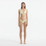 Aeron Yellow V Neck Textured Mid Coverage Bikini Set | Moeva | | Each week unveils new pieces—luxury swimwear, fluid resort silhouettes, and elevated summer-to-evening essentials designed to carry you from coastal escapes to city nights.