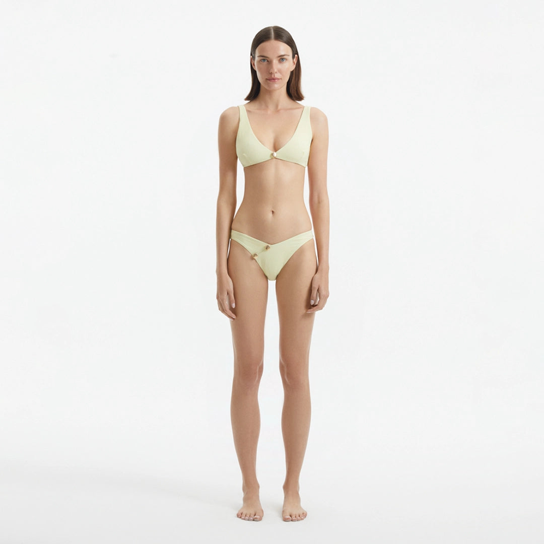 Aeron Yellow V Neck Textured Mid Coverage Bikini Set | Moeva | | Each week unveils new pieces—luxury swimwear, fluid resort silhouettes, and elevated summer-to-evening essentials designed to carry you from coastal escapes to city nights.