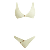 Aeron Yellow V Neck Textured Mid Coverage Bikini Set | Moeva | | Each week unveils new pieces—luxury swimwear, fluid resort silhouettes, and elevated summer-to-evening essentials designed to carry you from coastal escapes to city nights.