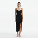 Beau Black Sleeveless Knitted Long Dress with Side Slit | Moeva | RTW Dresses | Each week unveils new pieces—luxury swimwear, fluid resort silhouettes, and elevated summer-to-evening essentials designed to carry you from coastal escapes to city nights.