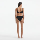 Honora Black High Neck Swimsuit