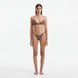North Brown Triangle Mid Coverage Knitted Bikini Set | Moeva | Bikini Sets | Each week unveils new pieces—luxury swimwear, fluid resort silhouettes, and elevated summer-to-evening essentials designed to carry you from coastal escapes to city nights.