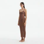 Lulusar Brown Metallic Knitted Maxi Dress | Moeva | Beachwear Dresses | Each week unveils new pieces—luxury swimwear, fluid resort silhouettes, and elevated summer-to-evening essentials designed to carry you from coastal escapes to city nights.