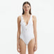 Naida White V Neck Textured Swimsuit | Moeva | Swimsuit | Each week unveils new pieces—luxury swimwear, fluid resort silhouettes, and elevated summer-to-evening essentials designed to carry you from coastal escapes to city nights.