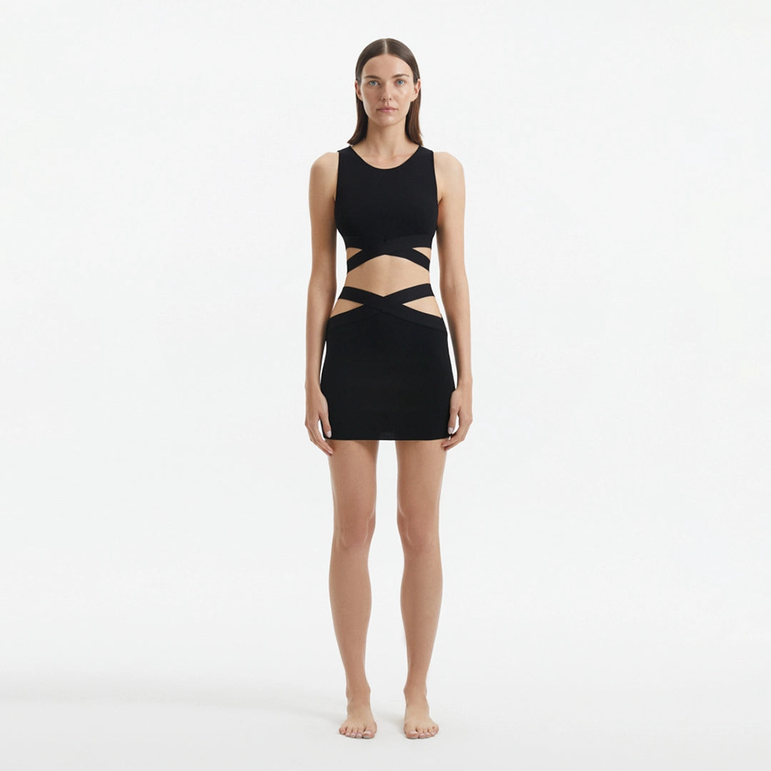 Garda Top & Jazero Skirt Black Knitted Cut-Out Set | Moeva | | Each week unveils new pieces—luxury swimwear, fluid resort silhouettes, and elevated summer-to-evening essentials designed to carry you from coastal escapes to city nights.
