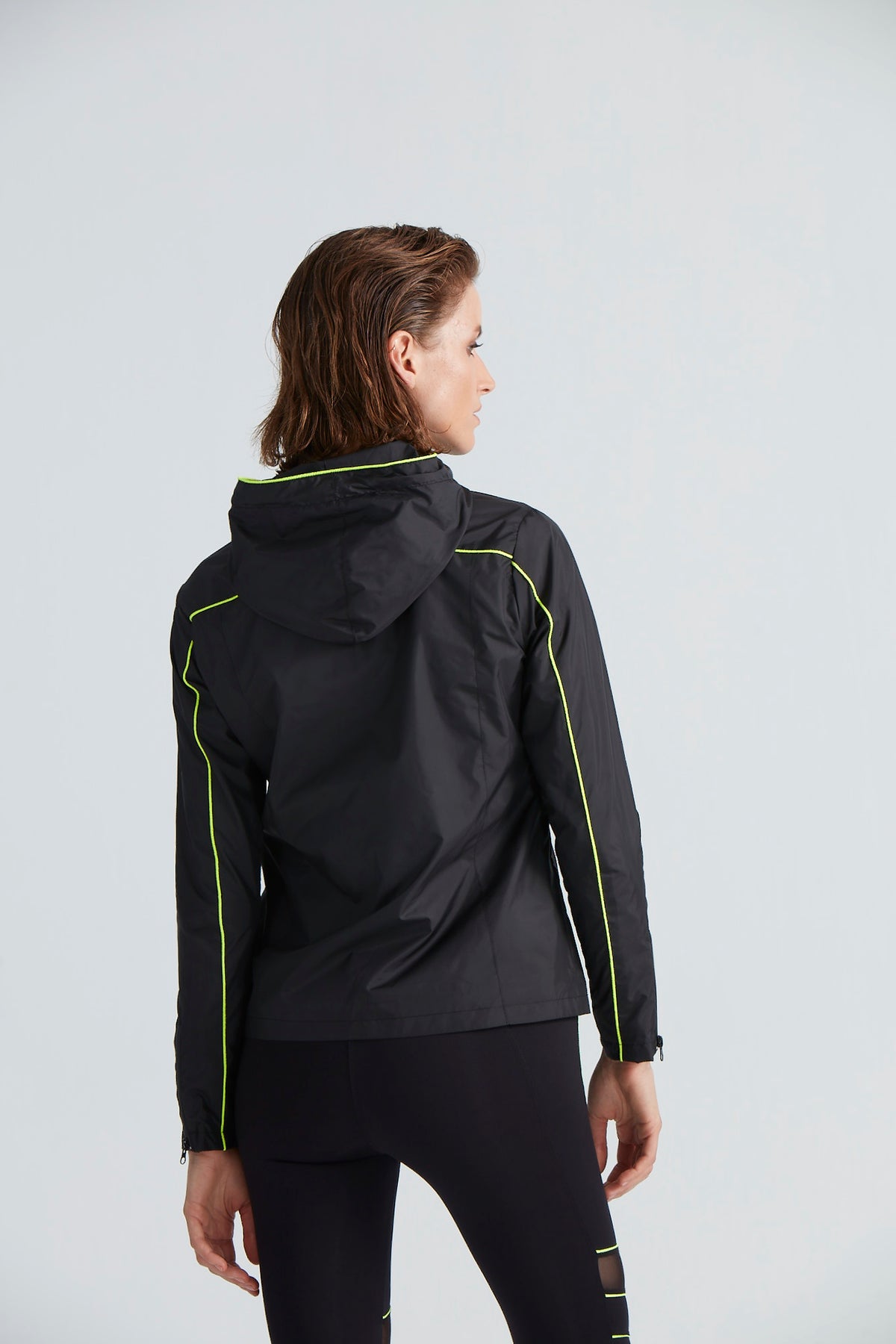 Morgan Black/Neon Yellow Jacket