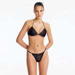 Nash Black Triangle Bikini Top | Moeva | Bikini Top | Each week unveils new pieces—luxury swimwear, fluid resort silhouettes, and elevated summer-to-evening essentials designed to carry you from coastal escapes to city nights.