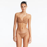 Nash Bronze Triangle Mid Coverage Bikini Set | Moeva | Bikini Set | Each week unveils new pieces—luxury swimwear, fluid resort silhouettes, and elevated summer-to-evening essentials designed to carry you from coastal escapes to city nights.