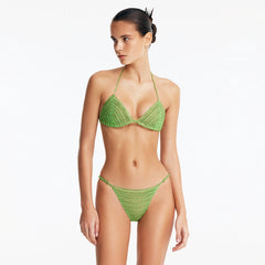 Nash Green Triangle Bikini Top | Moeva | Bikini Top | Each week unveils new pieces—luxury swimwear, fluid resort silhouettes, and elevated summer-to-evening essentials designed to carry you from coastal escapes to city nights.