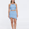 Arlo Baby Blue Fringe Detail Asymmetric Mini Skirt | Moeva | RTW Skirts | Each week unveils new pieces—luxury swimwear, fluid resort silhouettes, and elevated summer-to-evening essentials designed to carry you from coastal escapes to city nights.