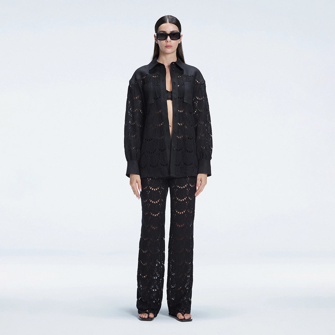 Nola Black Long Sleeve Cotton Shirt | Moeva | | Each week unveils new pieces—luxury swimwear, fluid resort silhouettes, and elevated summer-to-evening essentials designed to carry you from coastal escapes to city nights.