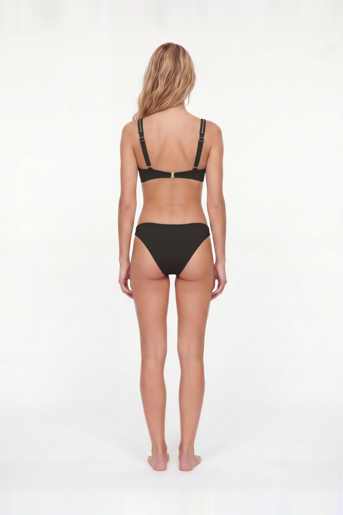 Oriessa Black Cut-Out Low Waist Bikini Bottom