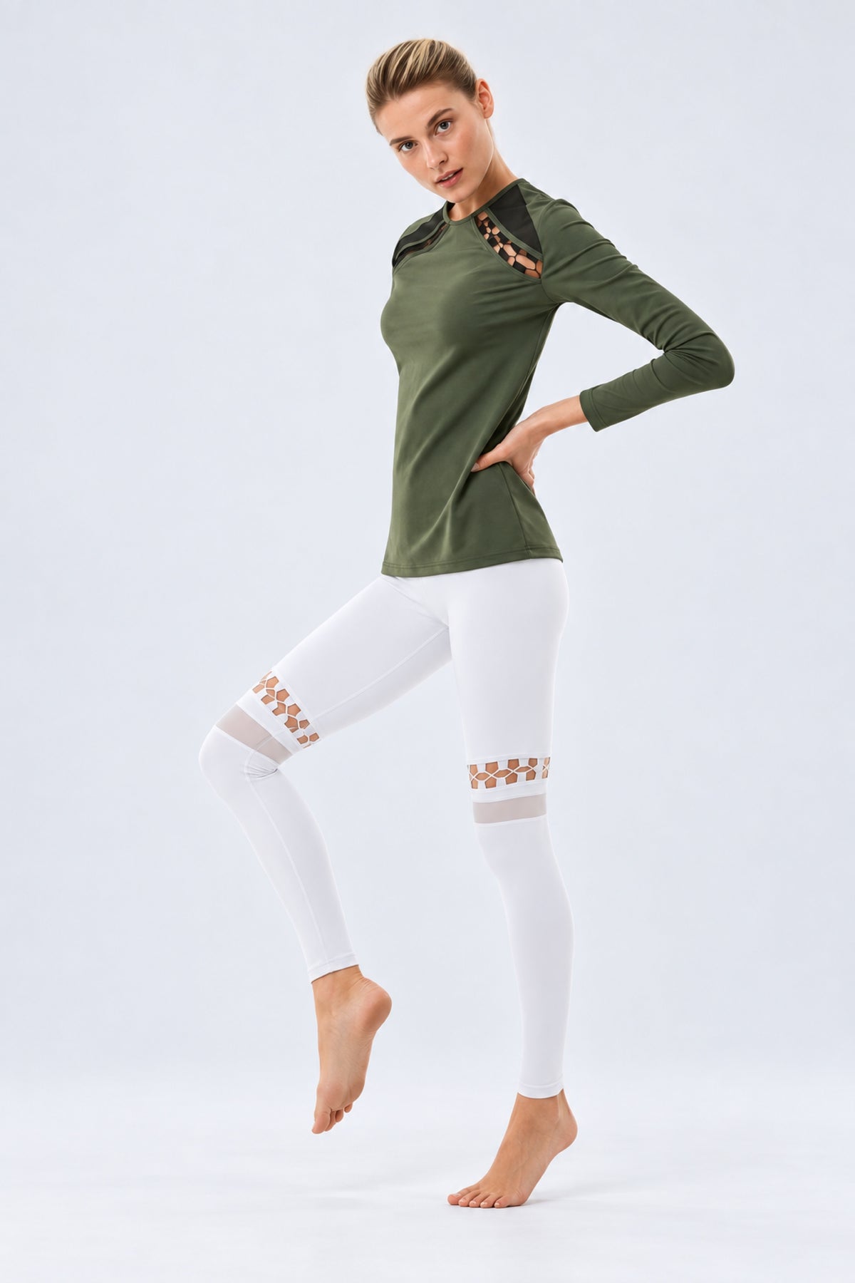 Orla White Leggings