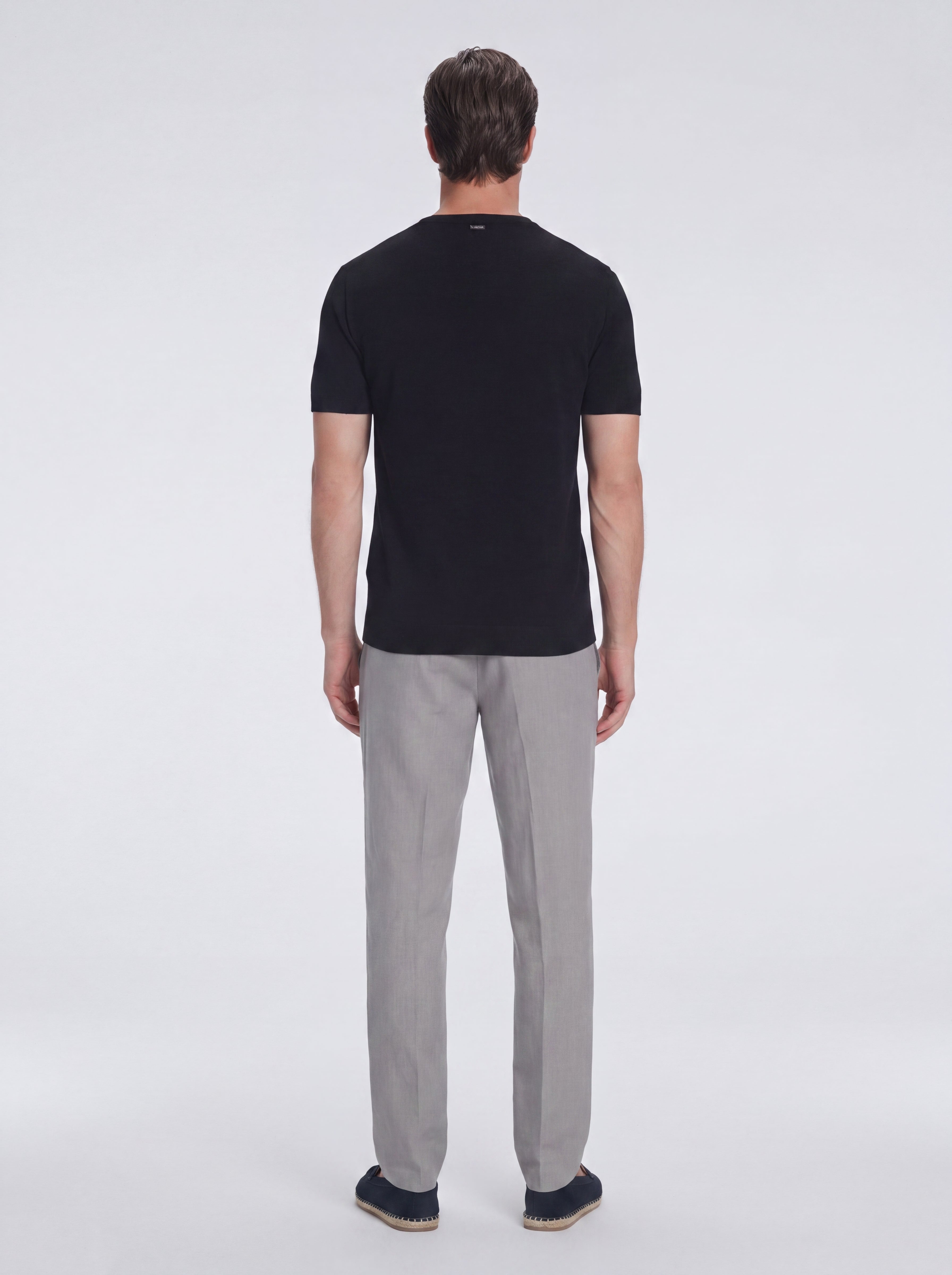 Oscar Black Round Neck T-Shirt