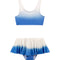 Peachy Blue/White Scoop Neck Skirted Kids Bikini Set | Moeva | Bikini Set | Each week unveils new pieces—luxury swimwear, fluid resort silhouettes, and elevated summer-to-evening essentials designed to carry you from coastal escapes to city nights.