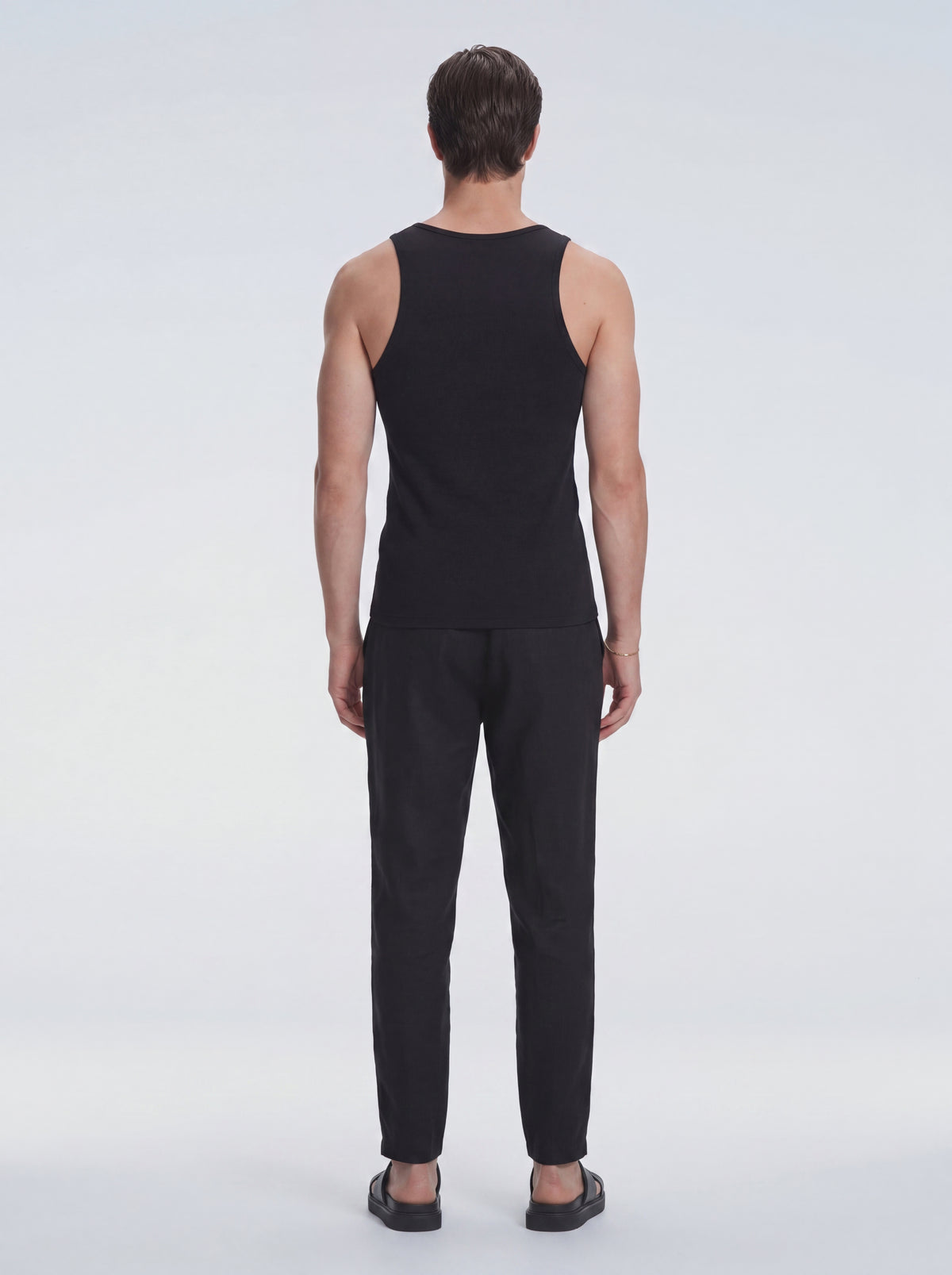 Phillip Black Tank Top | Moeva | T-Shirt | Each week unveils new pieces—luxury swimwear, fluid resort silhouettes, and elevated summer-to-evening essentials designed to carry you from coastal escapes to city nights.