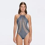 Provence Halter Neck Knitted Blue Swimsuit | Moeva | Swimsuit | Each week unveils new pieces—luxury swimwear, fluid resort silhouettes, and elevated summer-to-evening essentials designed to carry you from coastal escapes to city nights.