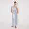 Roma Blue/White Knit Belted Maxi Dress | Moeva | Beachwear Dresses | Each week unveils new pieces—luxury swimwear, fluid resort silhouettes, and elevated summer-to-evening essentials designed to carry you from coastal escapes to city nights.