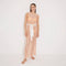 Roma Orange/White Knit Belted Maxi Dress | Moeva | Beachwear Dresses | Each week unveils new pieces—luxury swimwear, fluid resort silhouettes, and elevated summer-to-evening essentials designed to carry you from coastal escapes to city nights.