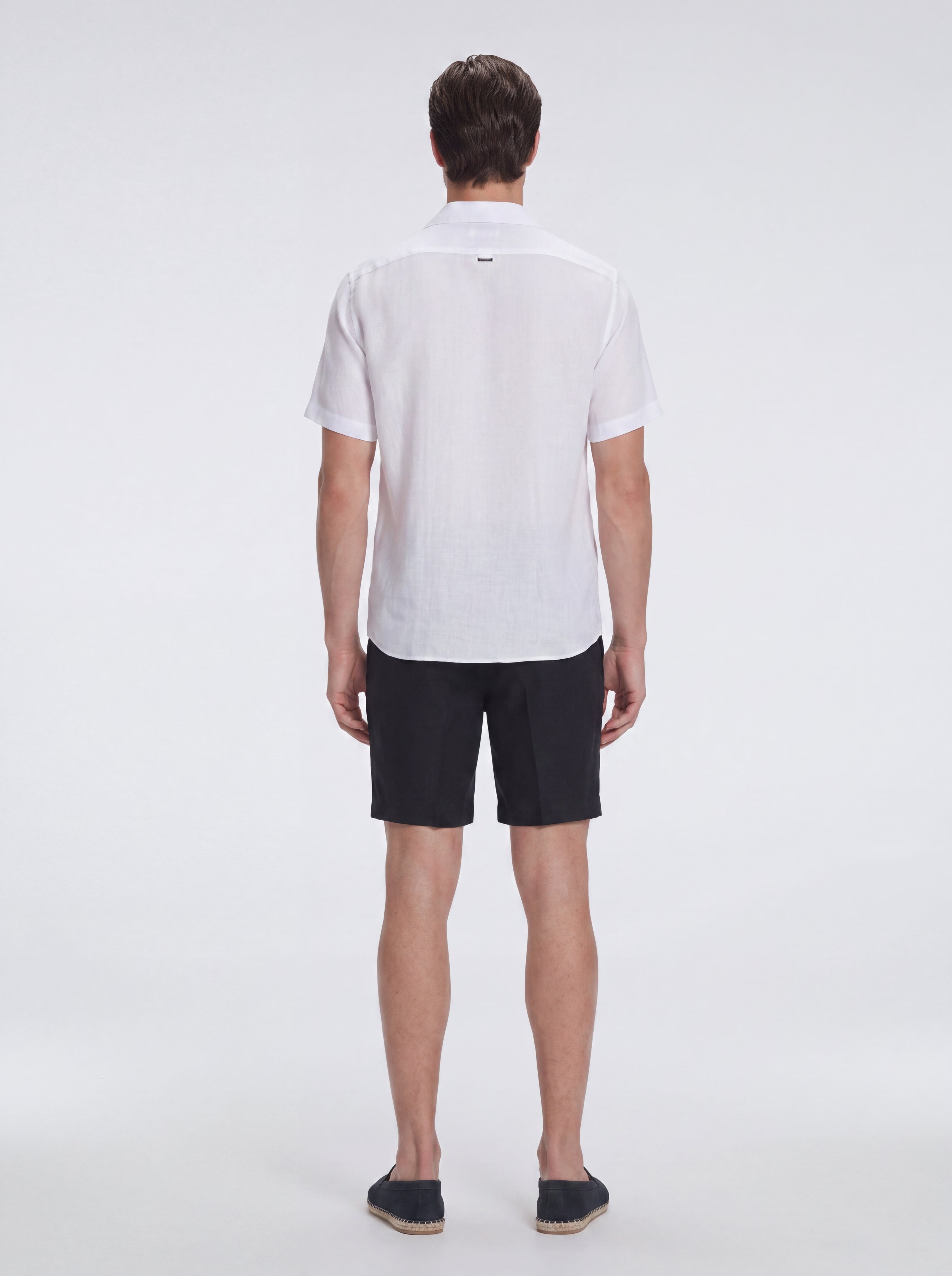Romeo White Linen Shirt with Camp Collar | Moeva | Shirt | Each week unveils new pieces—luxury swimwear, fluid resort silhouettes, and elevated summer-to-evening essentials designed to carry you from coastal escapes to city nights.