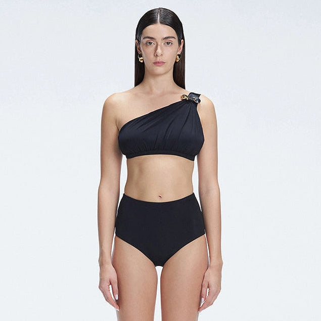 Romina One Shoulder High Waist Solid Bikini Sets | Moeva | Bikini Set | Each week unveils new pieces—luxury swimwear, fluid resort silhouettes, and elevated summer-to-evening essentials designed to carry you from coastal escapes to city nights.