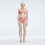Rosalind Red Optical Scoop Neck High Waist 3D Print Bikini Sets | Moeva | Bikini Sets | Each week unveils new pieces—luxury swimwear, fluid resort silhouettes, and elevated summer-to-evening essentials designed to carry you from coastal escapes to city nights.