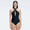 Rosamund Black Halter Swimsuit | Moeva | Swimsuit | Each week unveils new pieces—luxury swimwear, fluid resort silhouettes, and elevated summer-to-evening essentials designed to carry you from coastal escapes to city nights.