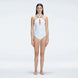 Rosamund White Halter Swimsuit | Moeva | One-Piece | Each week unveils new pieces—luxury swimwear, fluid resort silhouettes, and elevated summer-to-evening essentials designed to carry you from coastal escapes to city nights.